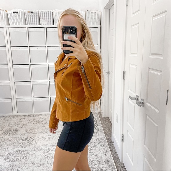 Anthropologie ett:twa Vegan Leather Suede Jacket - Picture 3 of 9